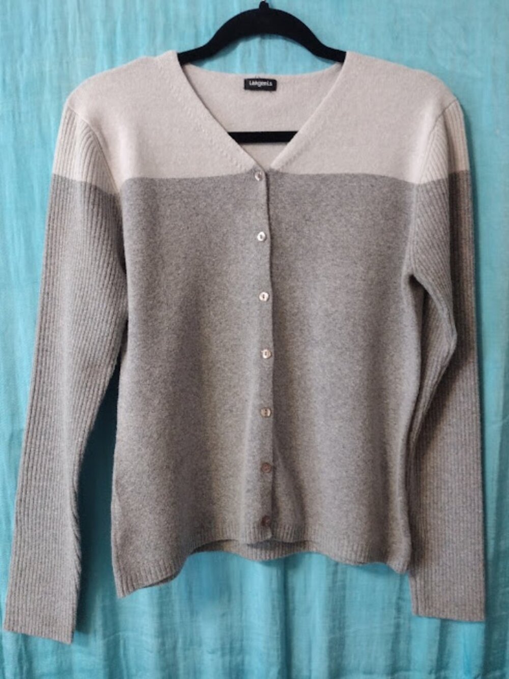 Tangents cotton/polyester blend cardigan sweater